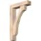 Ekena Millwork Legacy Block Smooth Bracket w/ Offset Brace, Douglas Fir, 5 1/2"W x 22"D x 34"H BKT0604X22X34LEC05SDF - alternate 1